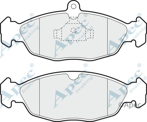 APEC PAD730 - Kit de plaquettes de frein, frein à disque cwaw.fr