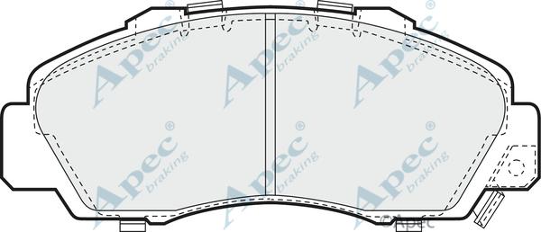 APEC PAD737 - Kit de plaquettes de frein, frein à disque cwaw.fr