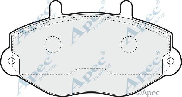 APEC PAD729 - Kit de plaquettes de frein, frein à disque cwaw.fr