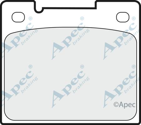 APEC PAD726 - Kit de plaquettes de frein, frein à disque cwaw.fr