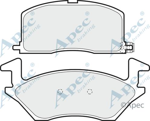 APEC PAD720 - Kit de plaquettes de frein, frein à disque cwaw.fr