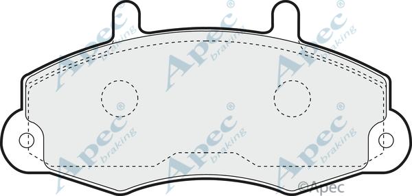 APEC PAD728 - Kit de plaquettes de frein, frein à disque cwaw.fr