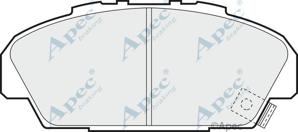 APEC PAD723 - Kit de plaquettes de frein, frein à disque cwaw.fr