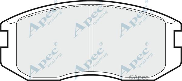 APEC PAD722 - Kit de plaquettes de frein, frein à disque cwaw.fr