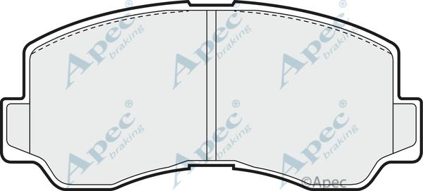 APEC PAD727 - Kit de plaquettes de frein, frein à disque cwaw.fr