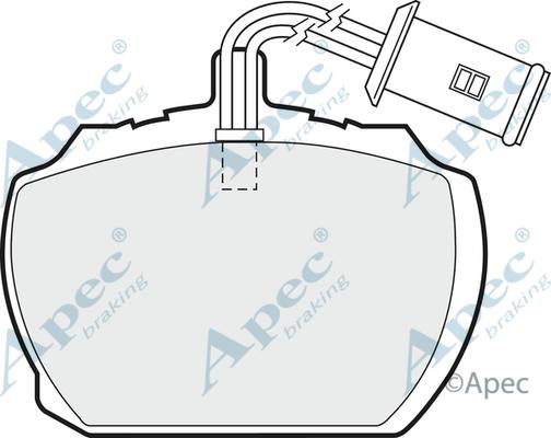 APEC PAD72 - Kit de plaquettes de frein, frein à disque cwaw.fr