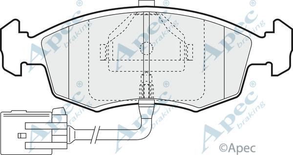 APEC PAD774 - Kit de plaquettes de frein, frein à disque cwaw.fr