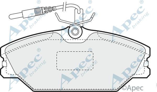 APEC PAD776 - Kit de plaquettes de frein, frein à disque cwaw.fr