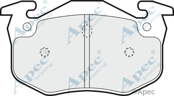 APEC PAD771 - Kit de plaquettes de frein, frein à disque cwaw.fr