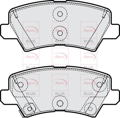 APEC PD4301 - Kit de plaquettes de frein, frein à disque cwaw.fr