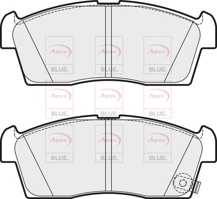 APEC PD4296 - Kit de plaquettes de frein, frein à disque cwaw.fr