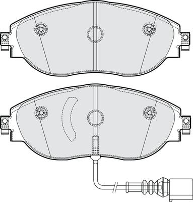 APEC PD4258 - Kit de plaquettes de frein, frein à disque cwaw.fr