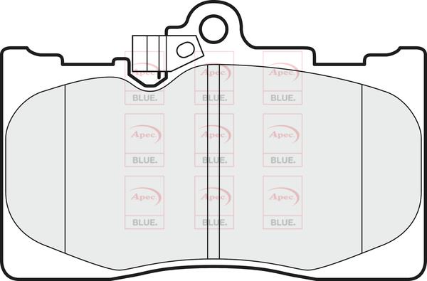 APEC PD4265 - Kit de plaquettes de frein, frein à disque cwaw.fr