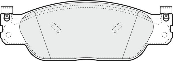 APEC PD4261 - Kit de plaquettes de frein, frein à disque cwaw.fr