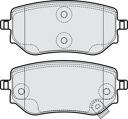 APEC PD4286 - Kit de plaquettes de frein, frein à disque cwaw.fr