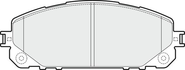 APEC PD4281 - Kit de plaquettes de frein, frein à disque cwaw.fr