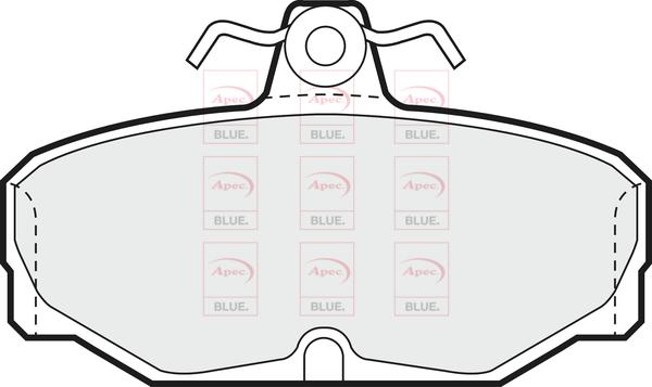 APEC PD4288 - Kit de plaquettes de frein, frein à disque cwaw.fr