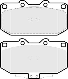 APEC PD3938 - Kit de plaquettes de frein, frein à disque cwaw.fr