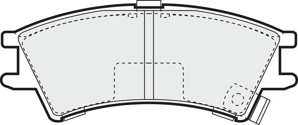 APEC PD3499 - Kit de plaquettes de frein, frein à disque cwaw.fr