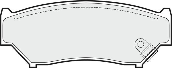 APEC PD3445 - Kit de plaquettes de frein, frein à disque cwaw.fr