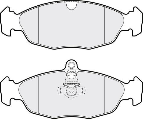 APEC PD3448 - Kit de plaquettes de frein, frein à disque cwaw.fr