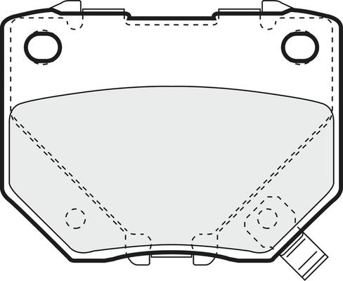 APEC PD3442 - Kit de plaquettes de frein, frein à disque cwaw.fr