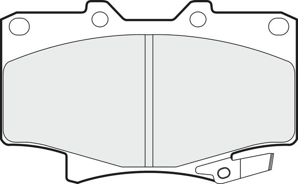 APEC PD3461 - Kit de plaquettes de frein, frein à disque cwaw.fr