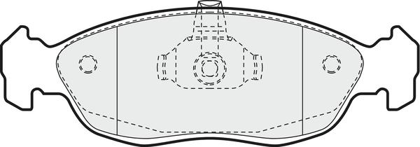 APEC PD3468 - Kit de plaquettes de frein, frein à disque cwaw.fr