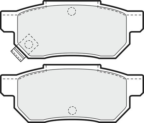 APEC PD3411 - Kit de plaquettes de frein, frein à disque cwaw.fr