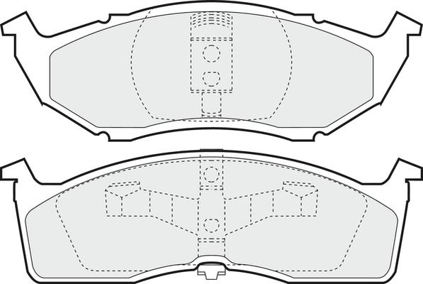 APEC PD3489 - Kit de plaquettes de frein, frein à disque cwaw.fr