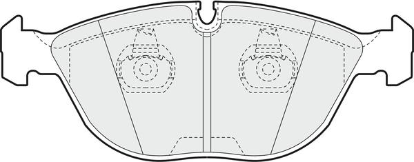 APEC PD3484 - Kit de plaquettes de frein, frein à disque cwaw.fr