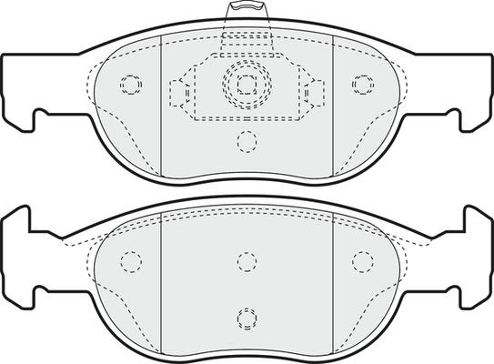 APEC PD3480 - Kit de plaquettes de frein, frein à disque cwaw.fr