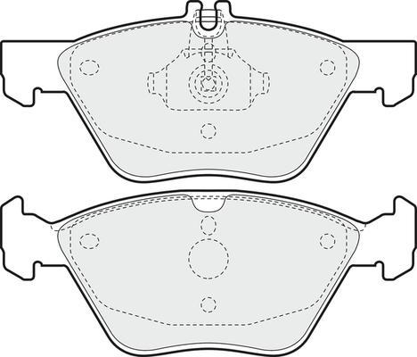 APEC PD3487 - Kit de plaquettes de frein, frein à disque cwaw.fr