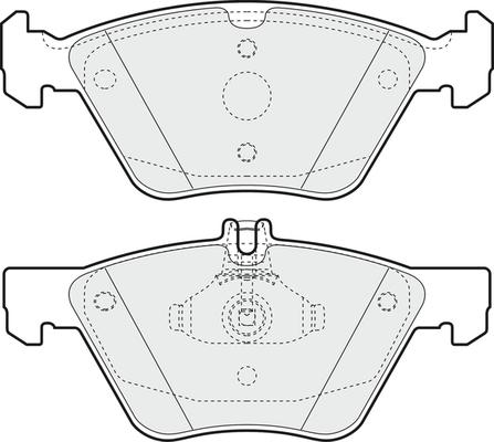 APEC PD3487 - Kit de plaquettes de frein, frein à disque cwaw.fr