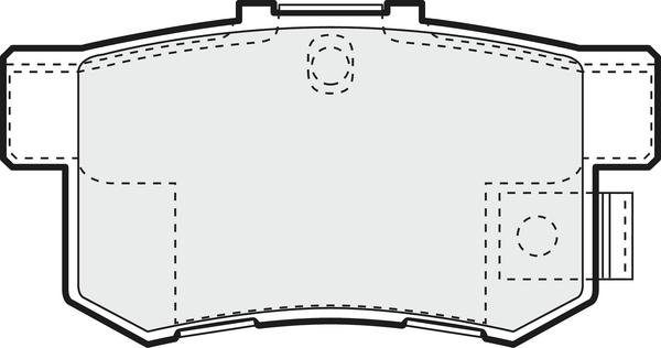 APEC PD3433 - Kit de plaquettes de frein, frein à disque cwaw.fr