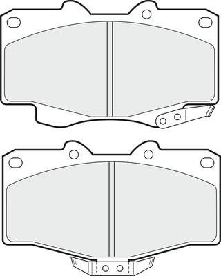 APEC PD3429 - Kit de plaquettes de frein, frein à disque cwaw.fr