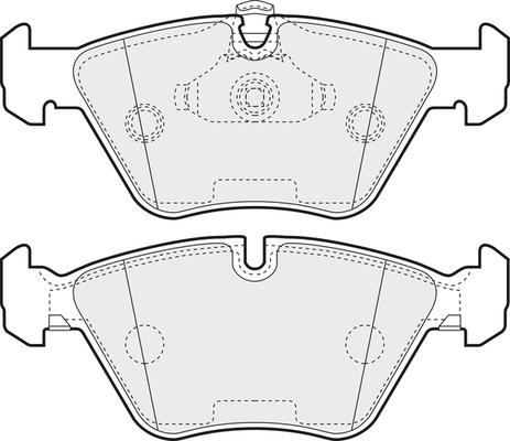 APEC PD3420 - Kit de plaquettes de frein, frein à disque cwaw.fr