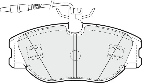 APEC PD3427 - Kit de plaquettes de frein, frein à disque cwaw.fr