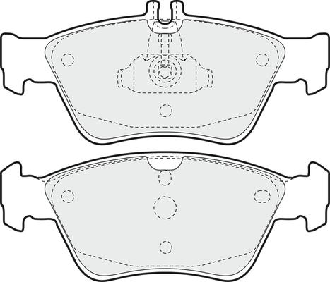 APEC PD3479 - Kit de plaquettes de frein, frein à disque cwaw.fr