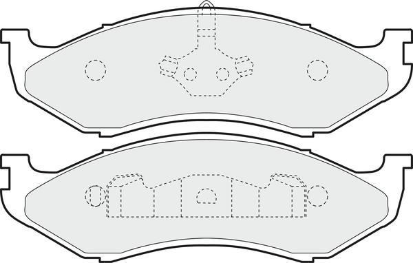 APEC PD3470 - Kit de plaquettes de frein, frein à disque cwaw.fr