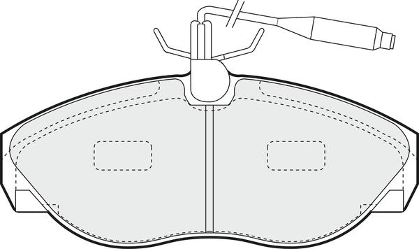 APEC PD3477 - Kit de plaquettes de frein, frein à disque cwaw.fr