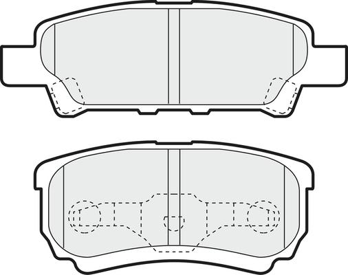 APEC PD3599 - Kit de plaquettes de frein, frein à disque cwaw.fr