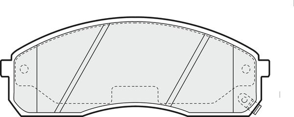 APEC PD3546 - Kit de plaquettes de frein, frein à disque cwaw.fr