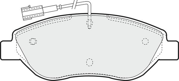 APEC PD3554 - Kit de plaquettes de frein, frein à disque cwaw.fr