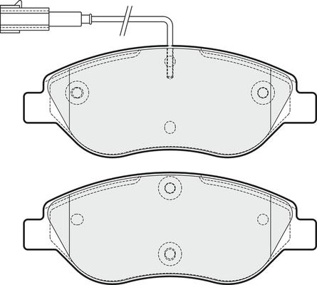 APEC PD3555 - Kit de plaquettes de frein, frein à disque cwaw.fr