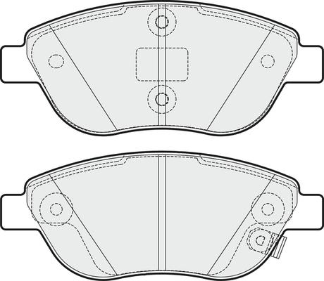 APEC PD3553 - Kit de plaquettes de frein, frein à disque cwaw.fr