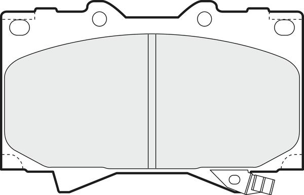 APEC PD3508 - Kit de plaquettes de frein, frein à disque cwaw.fr