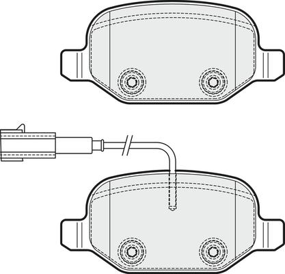 APEC PD3515 - Kit de plaquettes de frein, frein à disque cwaw.fr