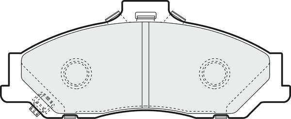 APEC PD3518 - Kit de plaquettes de frein, frein à disque cwaw.fr