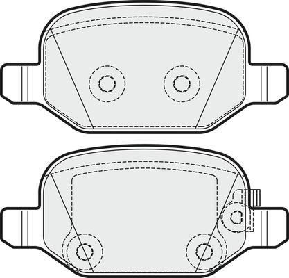 APEC PD3517 - Kit de plaquettes de frein, frein à disque cwaw.fr